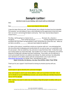 Sample Letter: