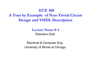 ECE 368 A Tour by Example  of Non-Trivial Circuit