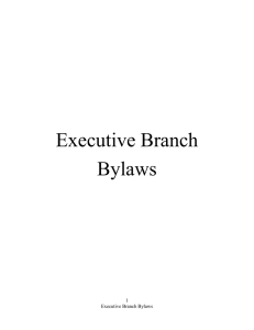 Executive Branch Bylaws 1