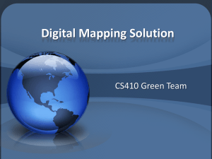 Digital Mapping Solution CS410 Green Team