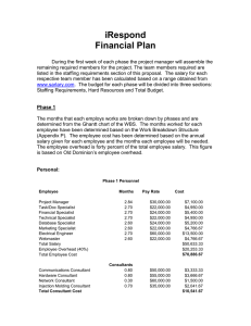 iRespond Financial Plan