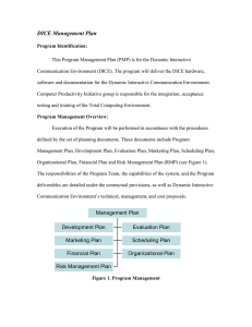 DICE Management Plan
