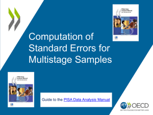 Computation of Standard Errors for Multistage Samples Guide to the