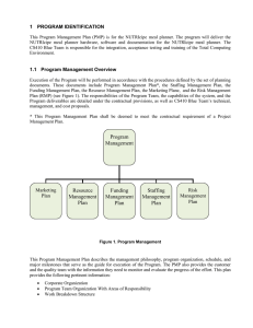 1  PROGRAM IDENTIFICATION