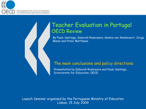 Teacher Evaluation in Portugal OECD Review The main conclusions and policy directions