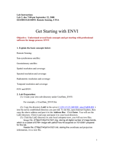 Get Starting with ENVI