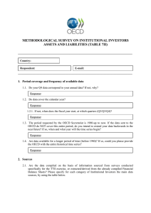 METHODOLOGICAL SURVEY ON INSTITUTIONAL INVESTORS ASSETS AND LIABILITIES (TABLE 7II)