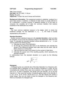 COP 3223 Programming Assignment 6 Fall 2003