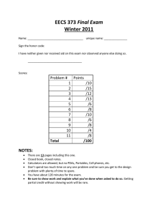 Final Exam Winter 2011