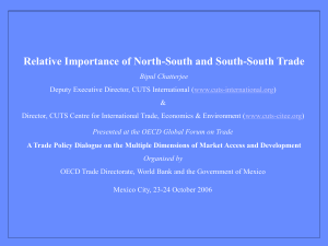 Relative Importance of North-South and South-South Trade