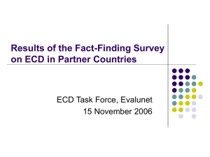 Results of the Fact-Finding Survey on ECD in Partner Countries