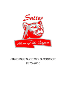 PARENT/STUDENT HANDBOOK 2015-2016