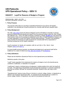 UW-Platteville  – GEN 13 UPS Operational Policy