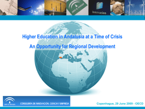 Higher Education in Andalusia at a Time of Crisis 1