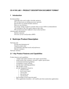 CS 411W LAB I - PRODUCT DESCRIPTION DOCUMENT FORMAT