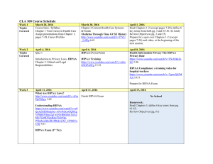 CLA 100 Course Schedule