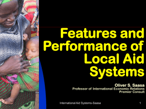 Features and Performance of Local Aid Systems