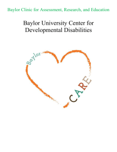 Baylor University Center for Developmental Disabilities