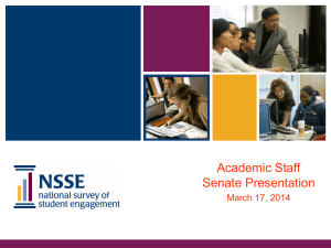 Academic Staff Senate Presentation March 17, 2014