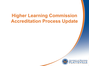 Higher Learning Commission Accreditation Process Update