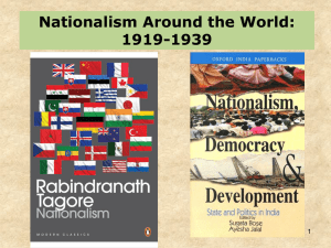 Nationalism Around the World: 1919-1939 1