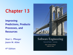 Chapter 13 Improving Predictions, Products Processes, and