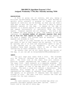 2004 BHCSI Algorithms Program 2: Fire!
