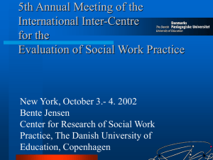 5th Annual Meeting of the International Inter-Centre for the