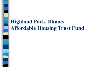 Highland Park, Illinois Affordable Housing Trust Fund