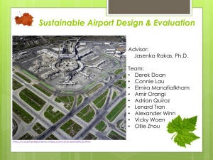 Sustainable Airport Design &amp; Evaluation