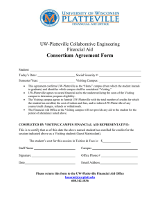 Consortium Agreement Form  UW-Platteville Collaborative Engineering Financial Aid