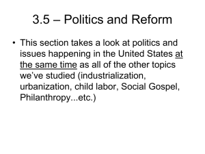 – Politics and Reform 3.5