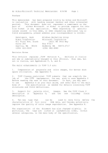 An Aldus/Microsoft Technical Memorandum:  8/8/88    Page...  Preface This memorandum   has been prepared jointly by Aldus...