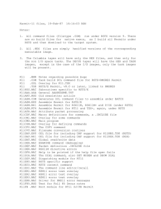 Kermit-11 files, 19-Feb-87  16:14:03 BDN Notes: