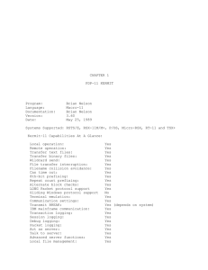 CHAPTER 1 PDP-11 KERMIT