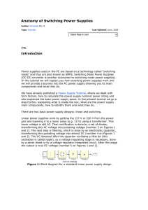 Anatomy of Switching Power Supplies Introduction