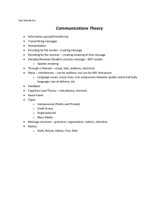 Communications Theory