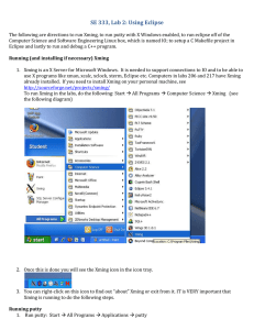 SE 333, Lab 2: Using Eclipse