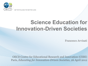 Science Education for Innovation-Driven Societies