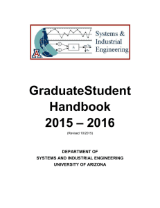 GraduateStudent Handbook – 2016 2015