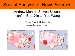 Spatial Analysis of News Sources , Yunfan Bao, Xin Li, Yue Wang