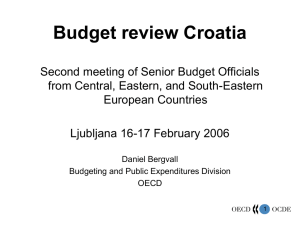 Budget review Croatia