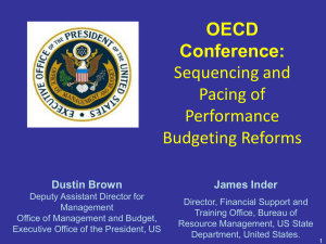 OECD Conference: Sequencing and Pacing of