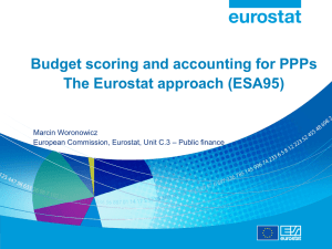Budget scoring and accounting for PPPs The Eurostat approach (ESA95) Marcin Woronowicz