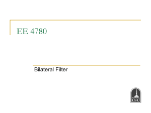 EE 4780 Bilateral Filter