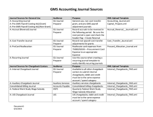 GMS Accounting Journal Sources