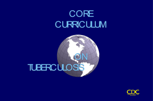 CORE CURRICULUM ON TUBERCULOSIS