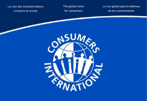 The global voice La voz global para la defensa for consumers