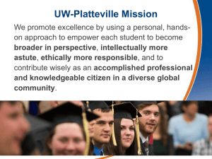 UW-Platteville Mission