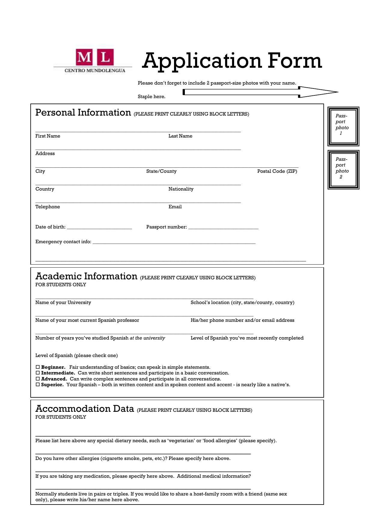 how to fill in personal statement on application form